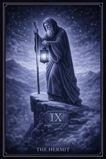 The Hermit tarot card