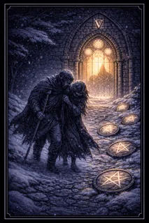 Five of Pentacles tarot card