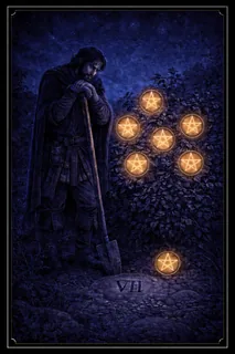 Seven of Pentacles tarot card