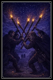 Five of Wands tarot card