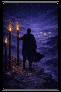 Three of Wands tarot card